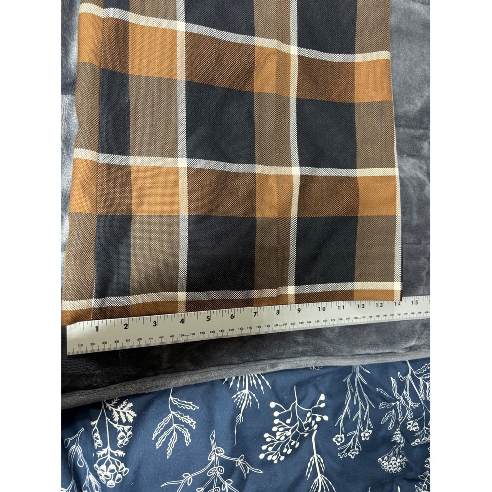 STAUD Brown Black Plaid Wide Leg Wool Blend Pleated High Rise Trousers Pants - Picture 10 of 15